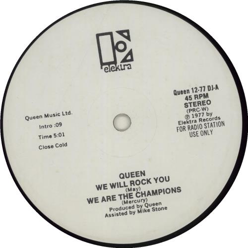 Queen ‎– We Will Rock You 12インチ プロモ - メルカリ